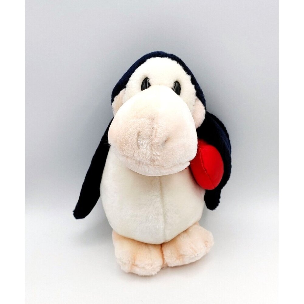 Dakin OPUS Penguin Lust Heart 10" Plush Valentine's Day Washington Post 1984